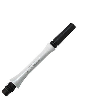 ff-1502-3_83ef46fd-8b64-4c11-bec6-99d72f3dfa12.jpg Fit Flight Carbon Slim Locked Dart Shafts - Short #3 (24.0mm) White - Image 1