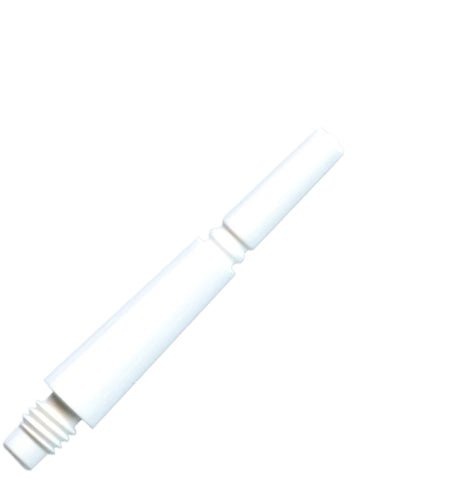 ff-802-2_f8ff79d1-82c9-4d80-a755-f64bcb354637.jpg Fit Flight Gear Normal Locked Dart Shafts - X-Short #2 (18.0mm) White - Image 1