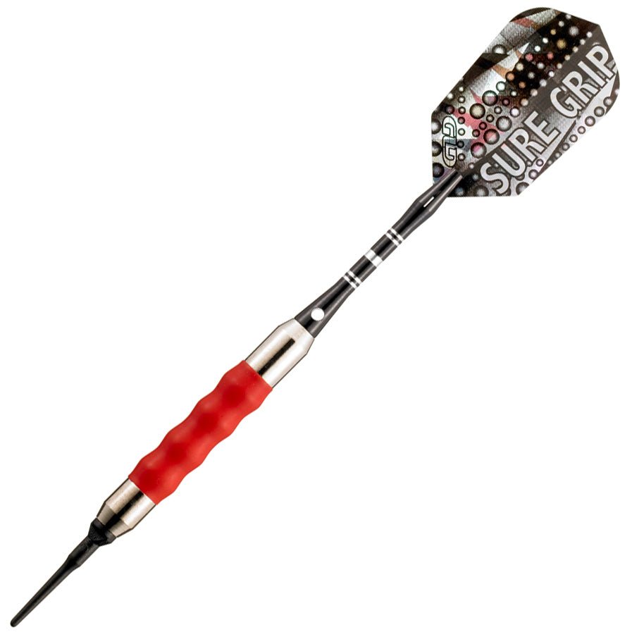 g20-0007_d7343f73-df4a-44ed-9c0a-fd7152fecd44-1.jpg GLD Viper Sure Grip Soft Tip Darts - 20gm Red - Image 1