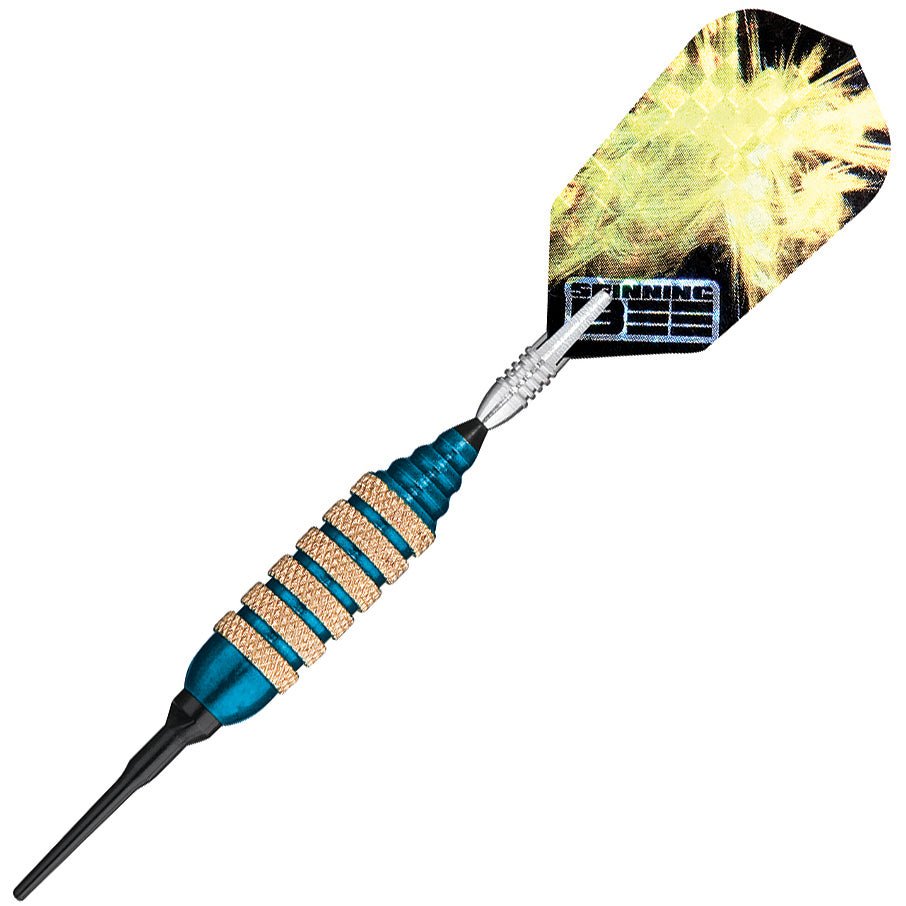g20-0804.jpg GLD Spinning Bee Blue Soft Tip Darts - 16gm - Image 1