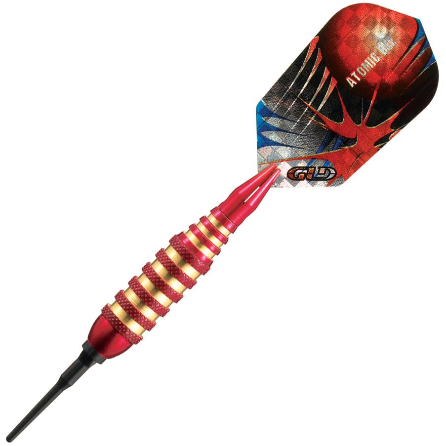 g20-1351.jpg GLD Atomic Bee Soft Tip Darts - Red 16gm - Image 1