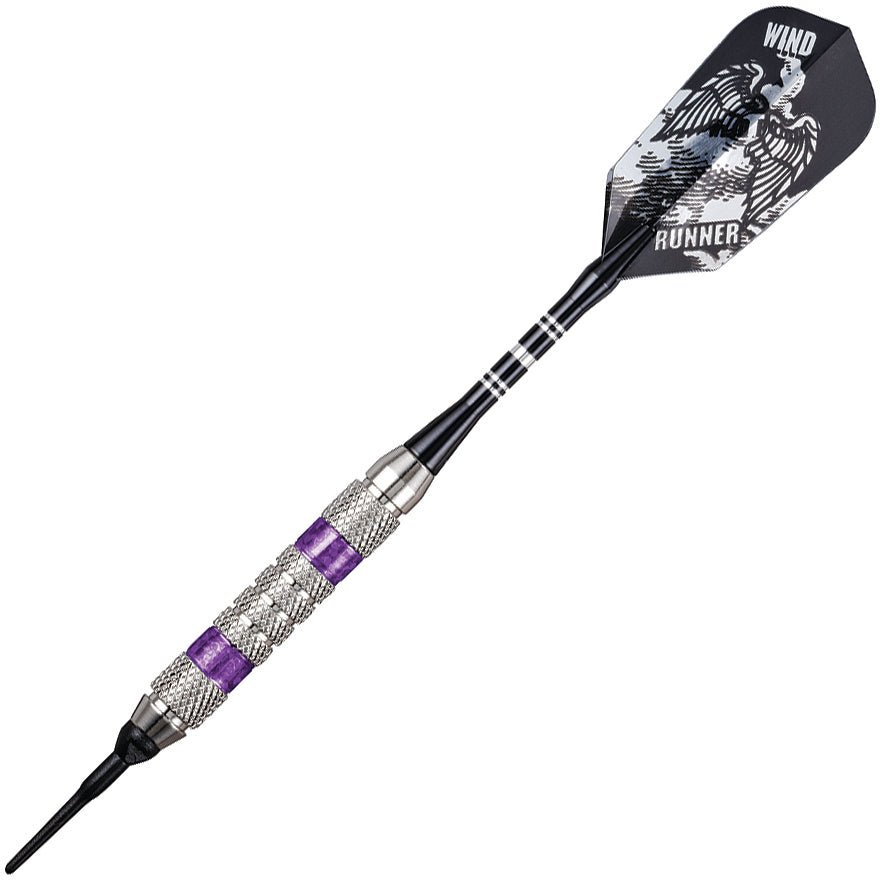 g20-2112.jpg GLD Wind Runner Soft Tip Darts - Purple 18gm - Image 1