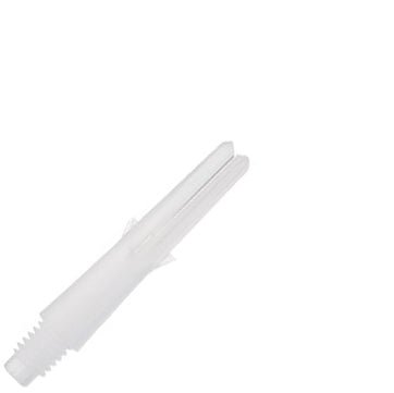 l-3000-130_2f24beb8-3d2c-4461-9c27-15618526b64f.jpg L-Style L-Shaft Locked Dart Shafts - 130 XShort Milky White - Image 1