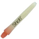 Shot Two Tone 2ba Dart Shafts - Short Orange