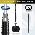 Harrows NX90 Black Tapered Quick Point Steel Tip Darts - 26gm - Image 5