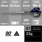Target Justin Hood Swiss Point Steel Tip Darts - 23gm - Image 4