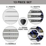 Target Justin Hood Swiss Point Steel Tip Darts - 23gm - Image 6