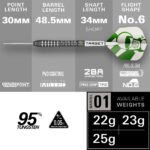 Target Charlie Manby Swiss Point Steel Tip Darts - 23gm - Image 4