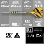Target Buzz 03 Swiss Point Steel Tip Darts - 25gm - Image 4