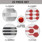 Target Shift Swiss Point Steel Tip Darts - 23gm - Image 6