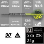 Target Luke Littler Nuke Fallout Swiss Point Steel Tip Darts - 22gm - Image 4