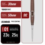 Target Paul Lim The Legend Gen 10 Swiss Point Steel Tip Darts - 25gm - Image 4
