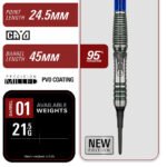 Target Rising Sun G10.5 Soft Tip Darts - 21.5gm - Image 5