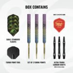 Shot Pro Series Stowe Buntz 3.0 Turbo Point Steel Tip Darts - 23gm - Image 4