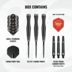 Shot Tribal Weapon 4 Turbo Point Steel Tip Darts - 22gm - Image 4