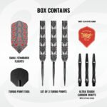 Shot Warrior Awe Turbo Point Steel Tip Darts - 22gm - Image 4