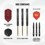Shot Warrior Kapene Turbo Point Steel Tip Darts - 25gm - Image 4