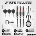 Winmau Fornax Torpedo Switch Point Steel Tip Darts - 25gm - Image 7