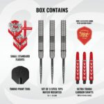 Shot Michael Smith Series ll Turbo Point Steel Tip Darts - 22gm - Image 4