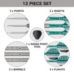 Target Hydro 02 Swiss Point Steel Tip Darts - 25gm - Image 6