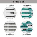 Target Hydro 12 Soft Tip Darts - 18gm - Image 6